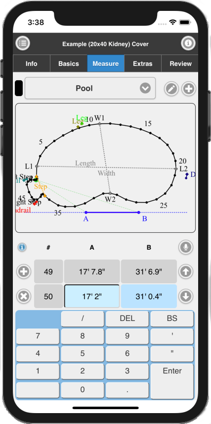 Pool Measure Pro Screenshot